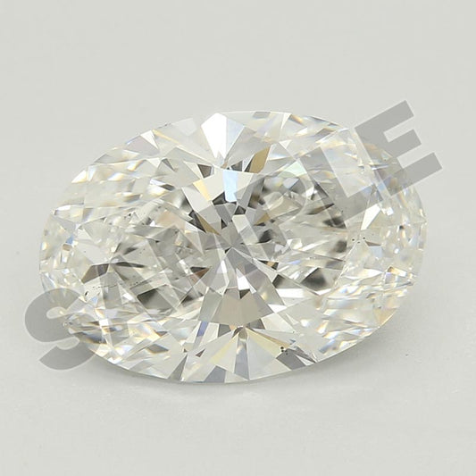 2.00 Carat Oval IGI Labgrown Diamond, With Certificate ID 735572833