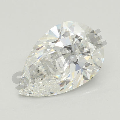 2.01 Carat Pear IGI Labgrown Diamond, With Certificate ID LG752517016
