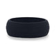 GROOVY Dual Groove Silicone Ring for Men and Women Black Comfort Fit Hypoallergenic Thorsten - 8mm