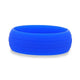 ZAZOO Dual Groove Silicone Ring for Men and Women Blue Comfort Fit Hypoallergenic Thorsten - 8mm
