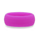 AMARIS Dual Groove Silicone Ring for Men and Women Purple Comfort Fit Hypoallergenic Thorsten - 8mm