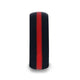 ZARIA Matte Black Men's Silicone Ring With Vibrant Red Colored Inlay - 8mm