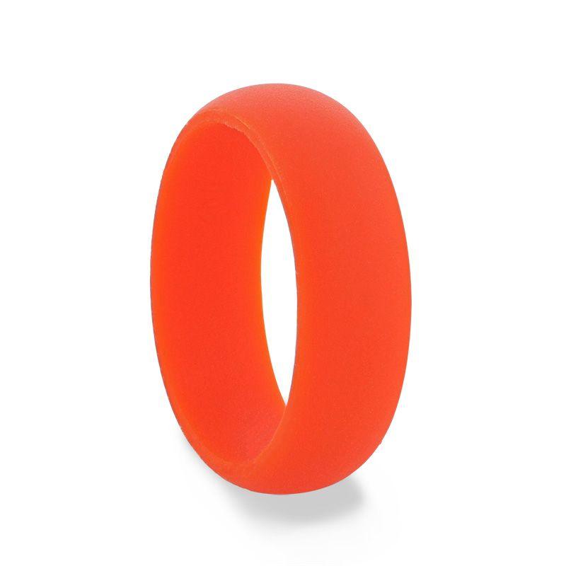 TROPICANA Silicone Ring for Men and Women Orange Comfort Fit Hypoallergenic Thorsten - 8mm - Thorsten Rings