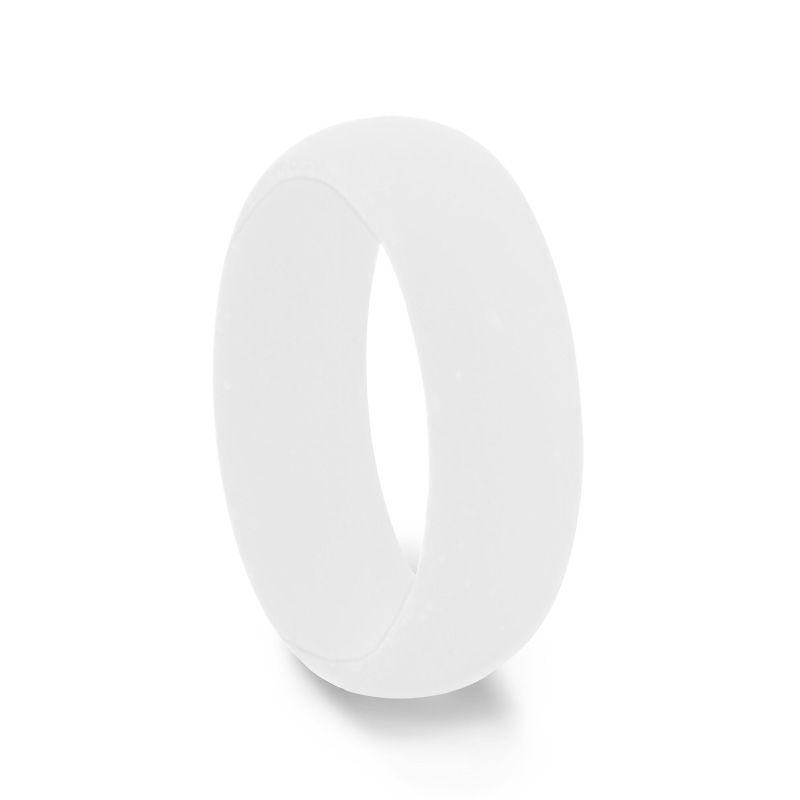 COCO Silicone Ring for Men and Women White Comfort Fit Hypoallergenic Thorsten - 8mm - Thorsten Rings