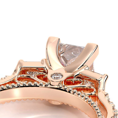 Verragio Three-Stone Princess Engagement Ring