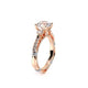 Verragio Three-Stone Round Engagement Ring
