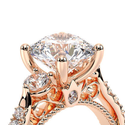 Verragio Three-Stone Round Engagement Ring