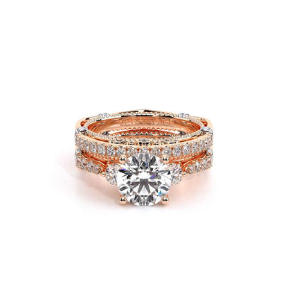 Verragio Three-Stone Round Engagement Ring