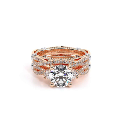 Verragio Three-Stone Round Engagement Ring