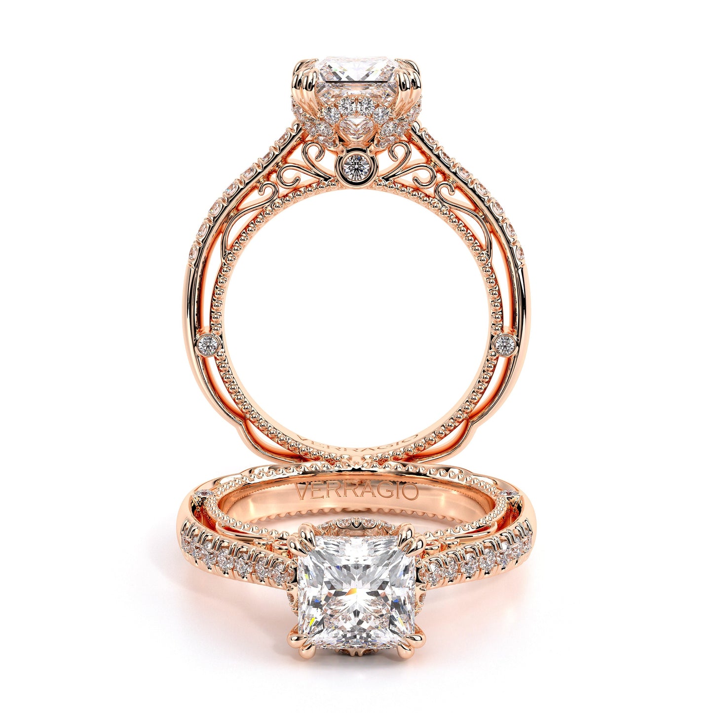 Verragio Pave Princess Engagement Ring