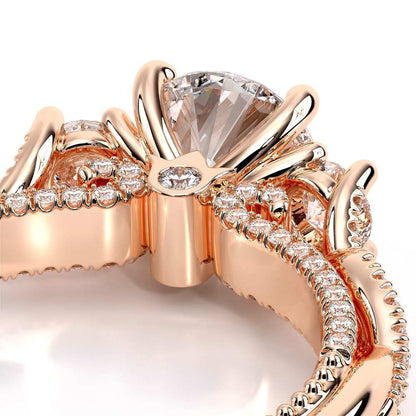 Verragio Three-Stone Round Engagement Ring