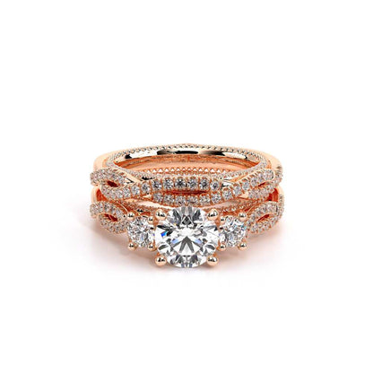 Verragio Three-Stone Round Engagement Ring