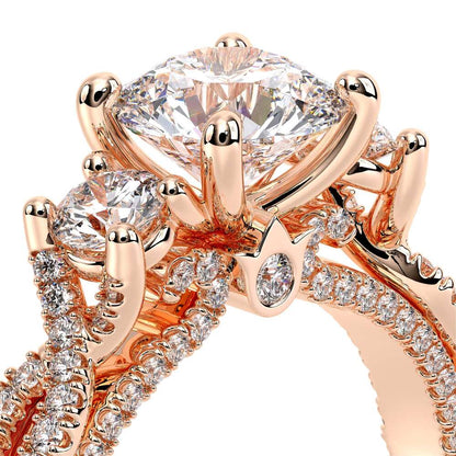 Verragio Three-Stone Round Engagement Ring