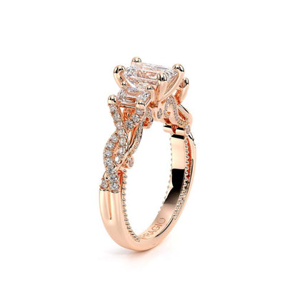Verragio Three-Stone Emerald Engagement Ring