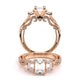 Verragio Three-Stone Emerald Engagement Ring
