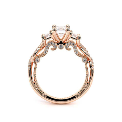 Verragio Three-Stone Emerald Engagement Ring