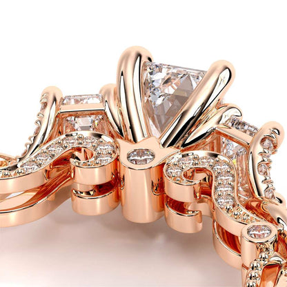 Verragio Three-Stone Emerald Engagement Ring