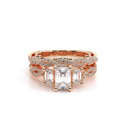Verragio Three-Stone Emerald Engagement Ring