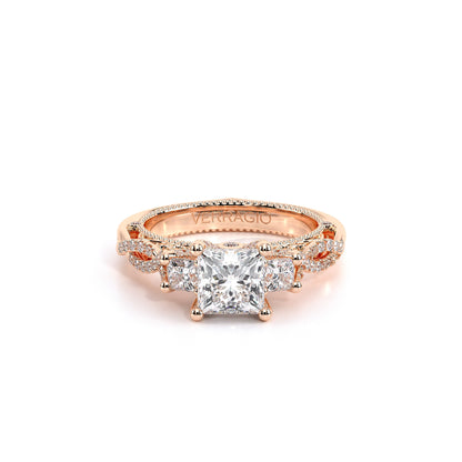 Verragio Three-Stone Princess Engagement Ring