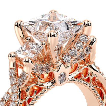 Verragio Three-Stone Princess Engagement Ring