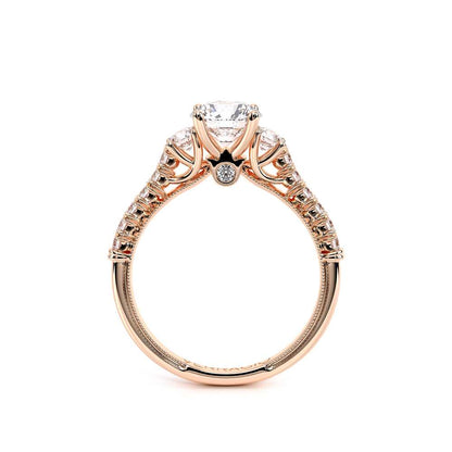 Verragio Three-Stone Round Engagement Ring