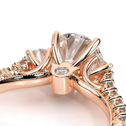 Verragio Three-Stone Round Engagement Ring