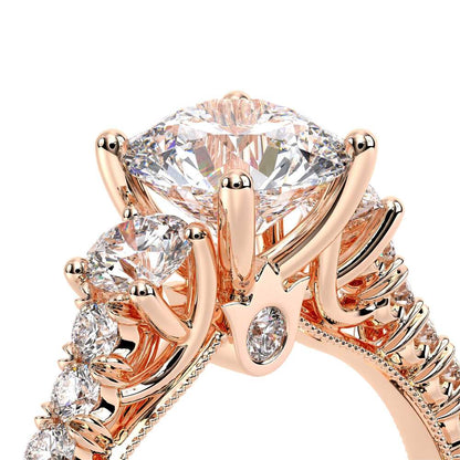 Verragio Three-Stone Round Engagement Ring