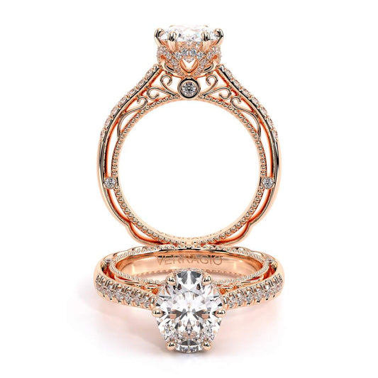Verragio Pave Oval Engagement Ring