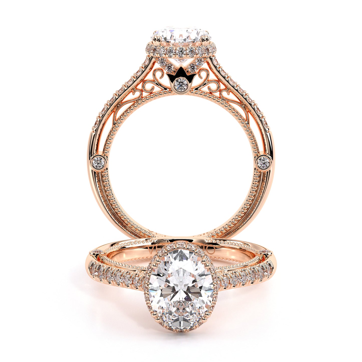 Verragio Halo Oval Engagement Ring