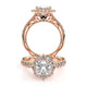 Verragio Halo Princess Engagement Ring