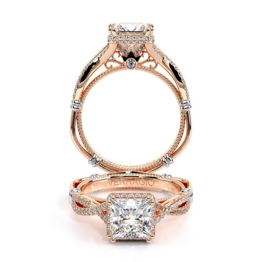 Verragio Halo Princess Engagement Ring