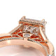 Verragio Halo Princess Engagement Ring