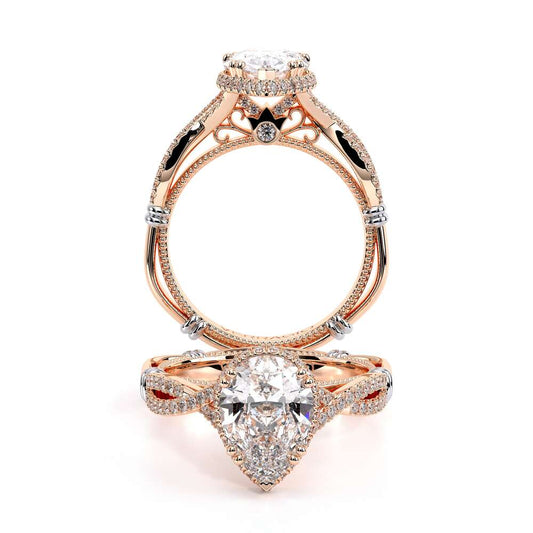Verragio Halo Pear Engagement Ring
