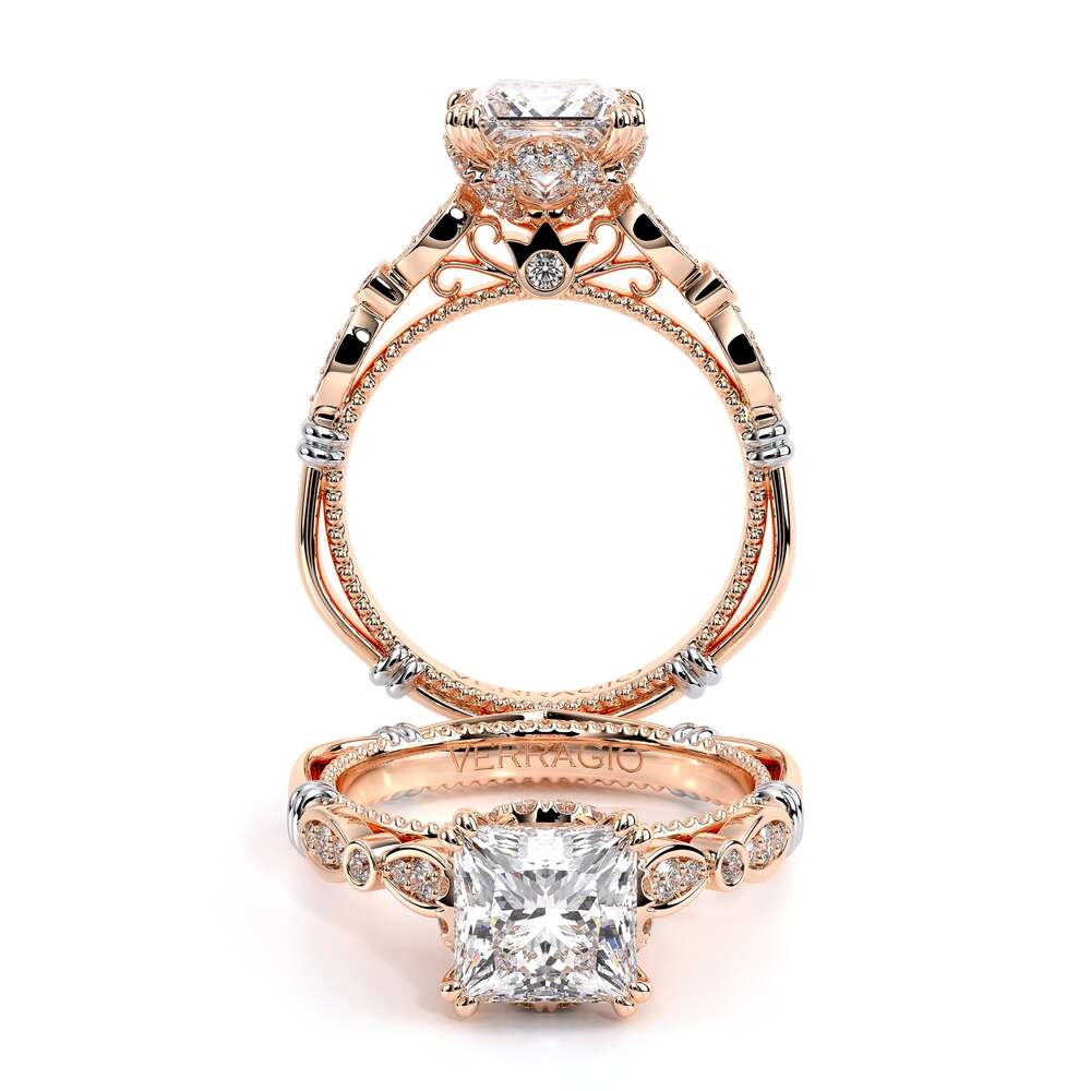 Verragio Halo Princess Engagement Ring