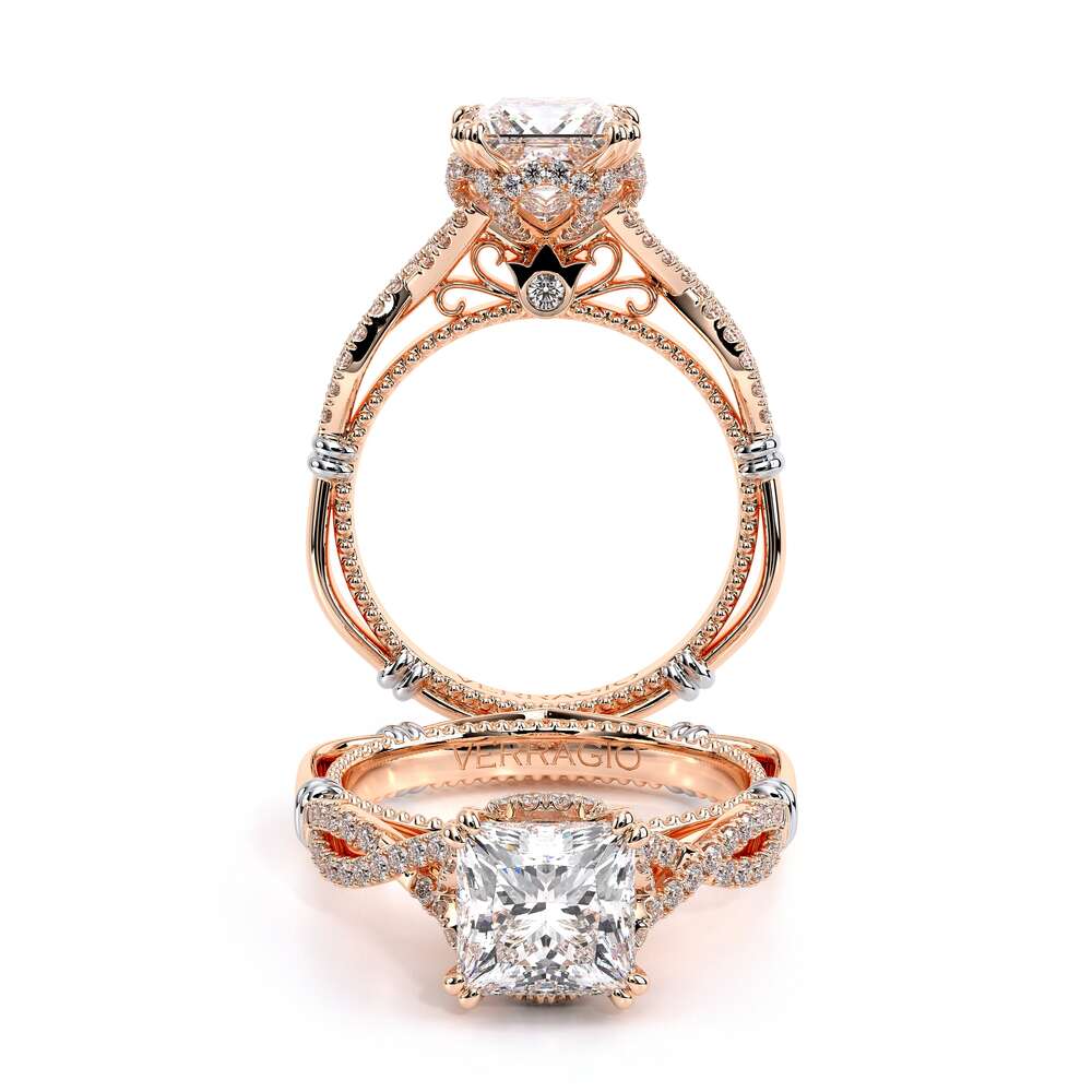 Verragio Halo Princess Engagement Ring