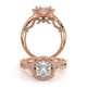 Verragio Halo Princess Engagement Ring