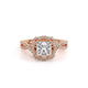 Verragio Halo Princess Engagement Ring