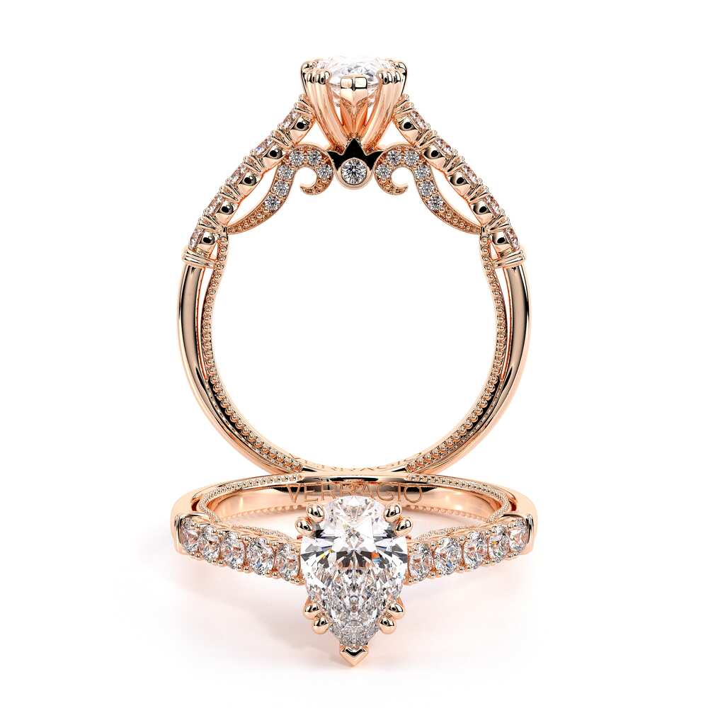 Verragio Pave Pear Engagement Ring