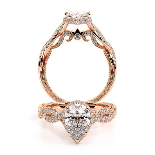 Verragio Halo Pear Engagement Ring