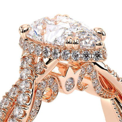 Verragio Halo Pear Engagement Ring