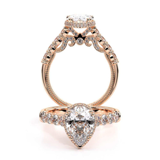 Verragio Halo Pear Engagement Ring