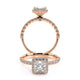 Verragio Halo Princess Engagement Ring