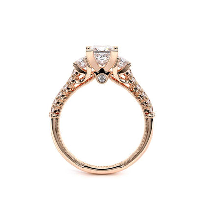 Verragio Three-Stone Princess Engagement Ring