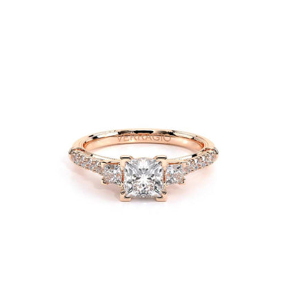 Verragio Three-Stone Princess Engagement Ring