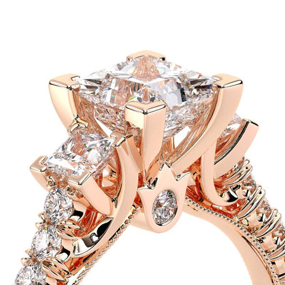 Verragio Three-Stone Princess Engagement Ring
