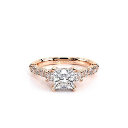 Verragio Three-Stone Princess Engagement Ring