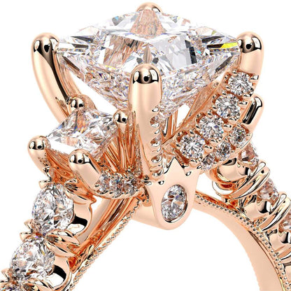 Verragio Three-Stone Princess Engagement Ring