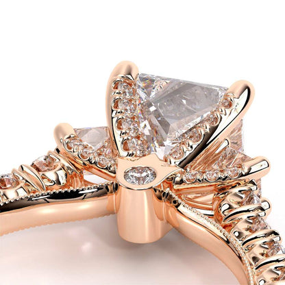 Verragio Three-Stone Princess Engagement Ring