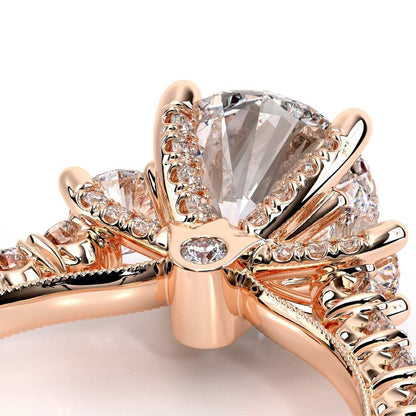 Verragio Three-Stone Round Engagement Ring