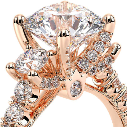 Verragio Three-Stone Round Engagement Ring